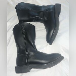 Red Wing Black Leather Boots